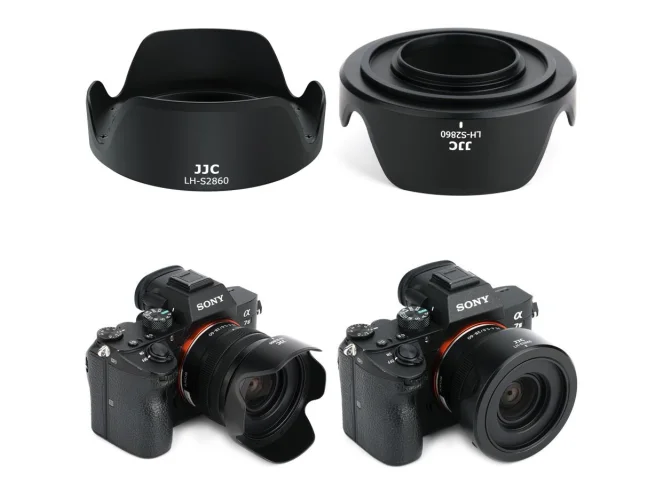 Jjc Lens Hood With 40.5mm Adapter For Sony Fe 28-60mm F4-5.6 Sel2860 On  A6400 A7iii A7c A7siii A7riv,For E Pz 16-50mm F3.5-5.6 - Buy Lens  Hood,40.5mm Lens Hood,Lens Hood With 40.5mm Adapter