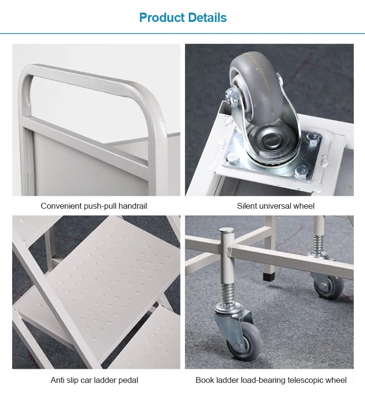 Library Cart Book Trolley Book Ladder Archive Room File Mobile Archive ...
