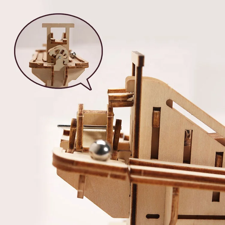 CPC Wincent деревянная солнечная энергия мраморная головоломка строительный комплект паровые игрушки развивающие