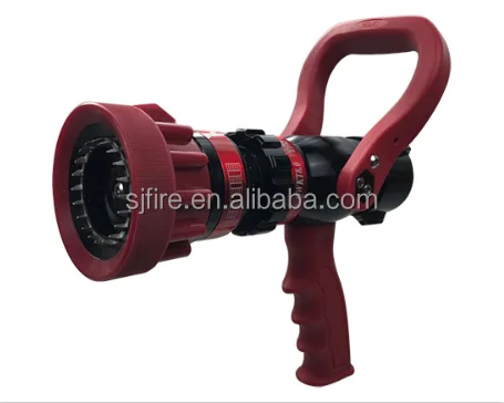 Red Black Colour Selectable Flow Pistol Grip Jet Spray Fog Water Screen Fire Nozzle