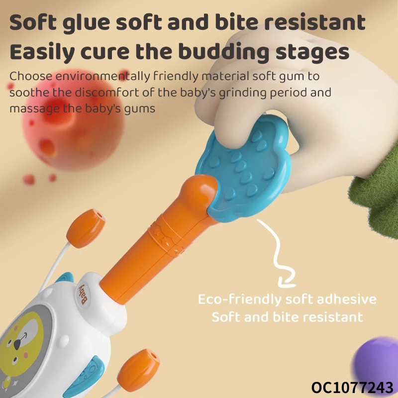 Cute Drum Plastic Musical Instrument Baby Hammer Rattles Teething Toy ...