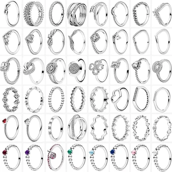 New Original Jewelry 925 Sterling Silver Ring, Pandoraer Women's Gift