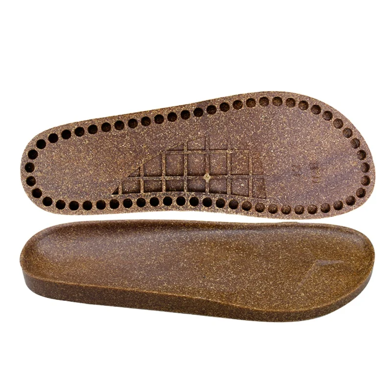 Full Sizes PVC/TPR Cork Soles for Slipper Sandals Making Cork Insole