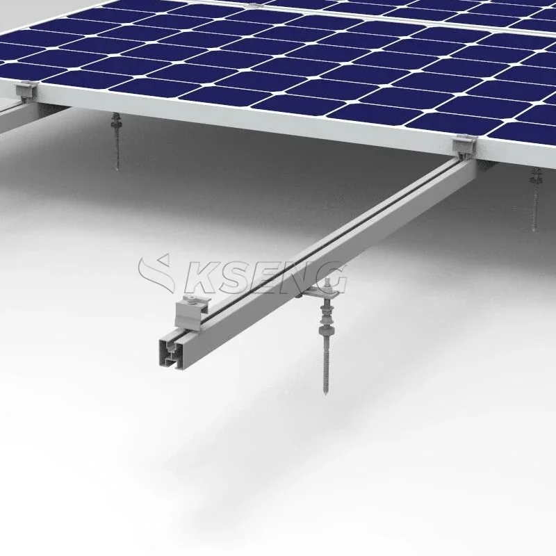 Solar Structure Rails Aluminum Rail Pv Roof Mounting Structure Solar Panel Mounting Rail ...