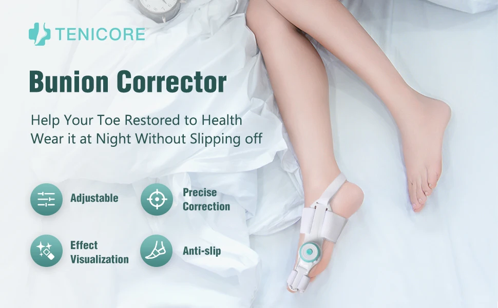 Tech Love Adjustable Knob Bunion Splint Orthopedic Bunion Relief Toe