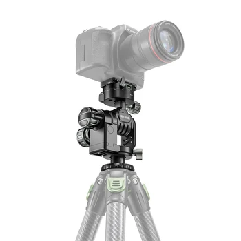 Metal Tripod Geared Head with Lifting Function & Free Quick Release Plate BFC-02B+ detail image