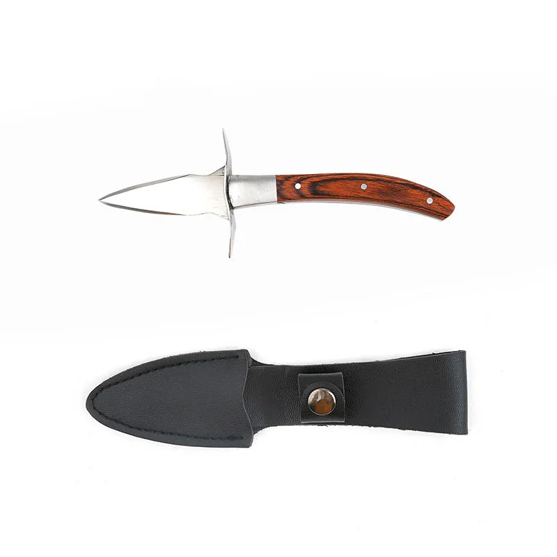 Высококачественные ножи для устриц, инструмент для морепродуктов, набор ножей для устриц с ножнами