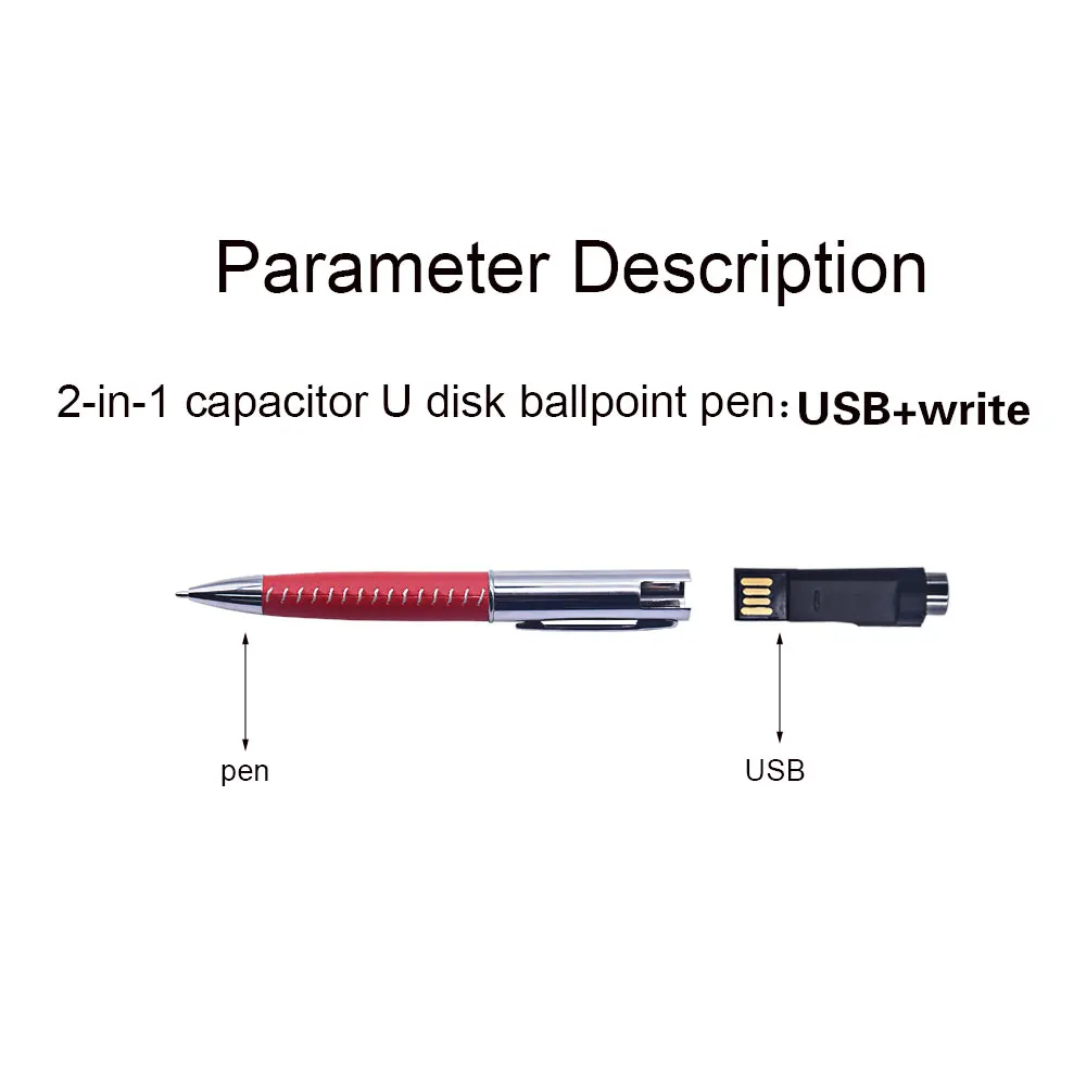 Pen Shape USB 2.0 Flash Drive 4gb 8gb 16gb 32gb 64gb Usb Disk Memory Stick Ballpoiont Pendrive for Photography - ANKUX.COM