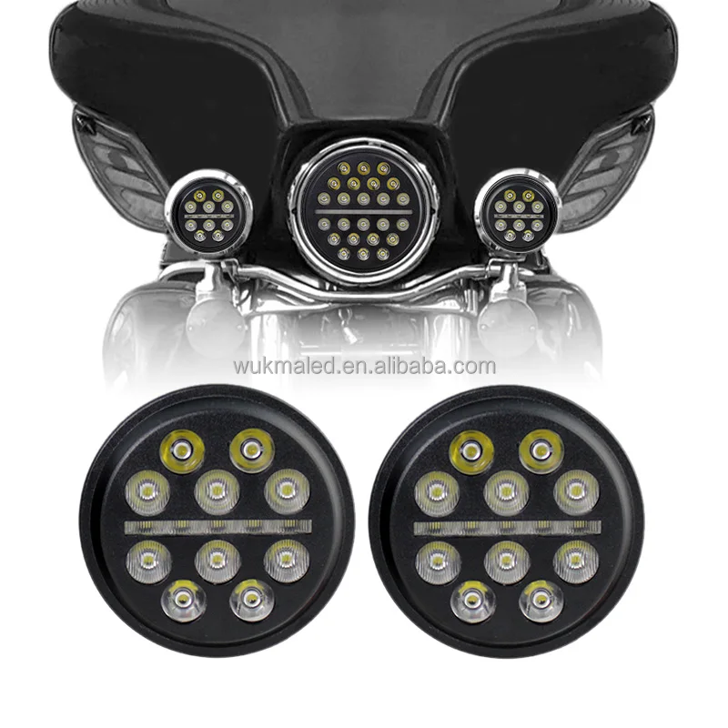 Led Factory Price 4.5 Inch Design Fog light with DRL Motorcycle Replacement for motor bike