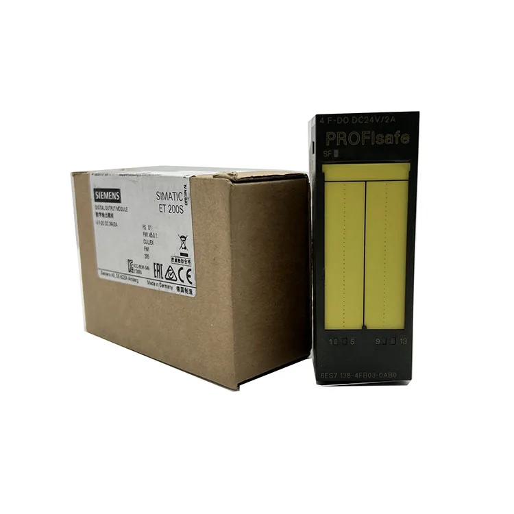 new original 6es7138 4fb04 0ab0 6es71384fb040ab0 electronics module for siemens simatic et200s series used for fail safe logic processing and safety signal management features high safety integrity fast response and electrical isolation-5