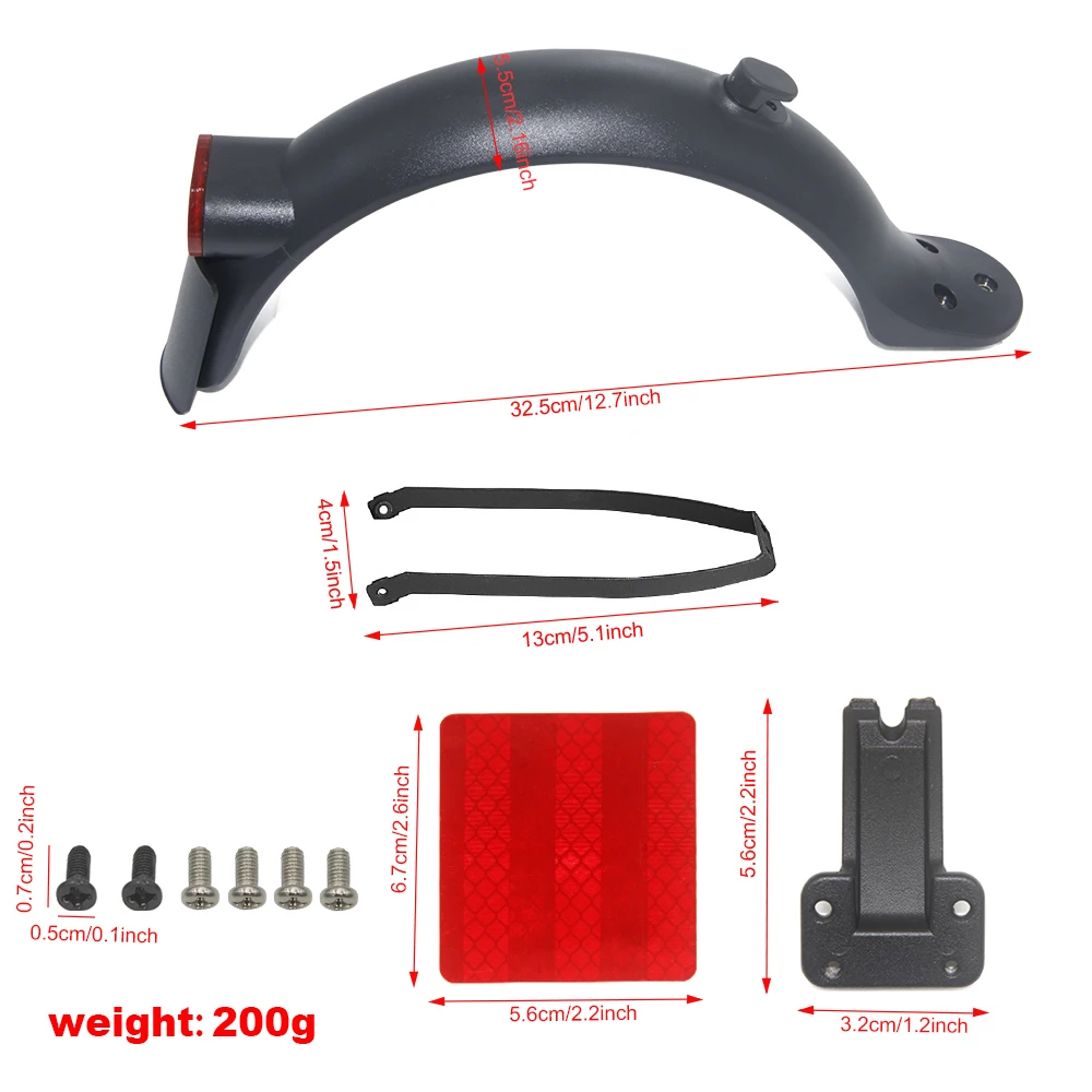 Rear Mudguard for Xiaomi M365 Pro Pro2 1S Scooters Licence Plate Fender Metal Bracket Set electric scooter accessories parts