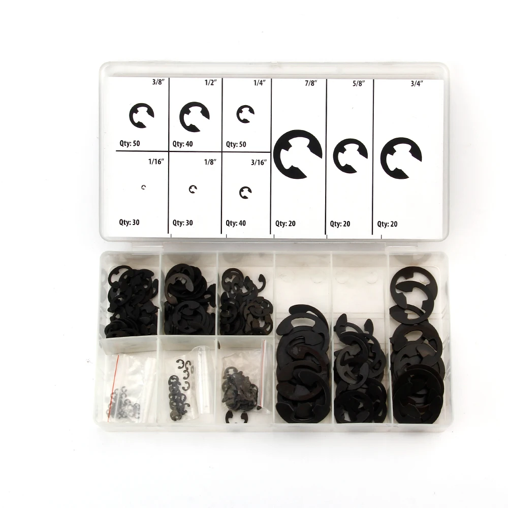 High Quality Good Price 300Pc. E-Clip Assortment Retaining Washer for Shafts