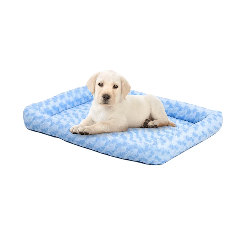 China pet supplies chew proof hundebett microfiber cozy xl size foldable luxurious portable cat pet bed dog crate mats & pads