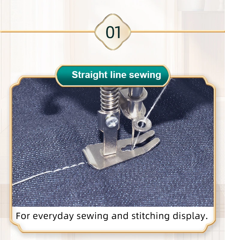 301 Mini Portable Electric Sewing Machine With Protection Function,Extension Table,Straight Line Sewing Machine for Home Use