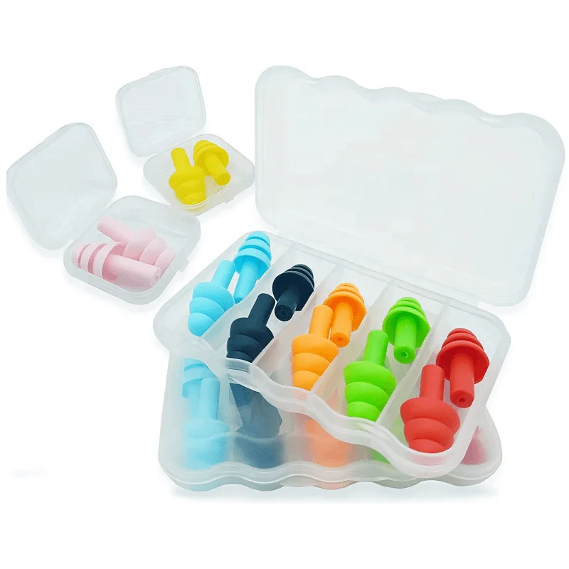 Удобные для кожи Многоразовые водонепроницаемые беруши для сна, оптовая продажа, мягкие силиконовые шумоподавляемые беруши для плавания