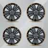 21-inch orange small edge wheel hub covers, set of 4
