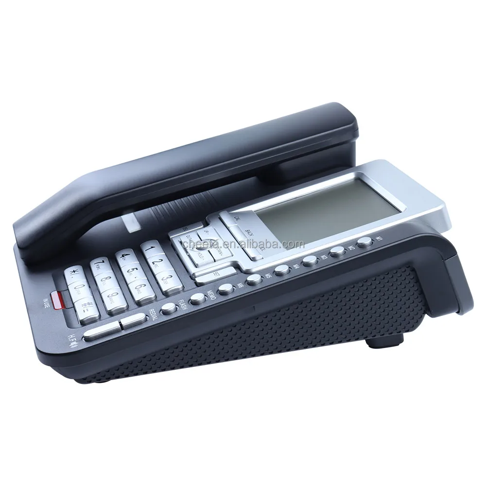 Super Large LCD Display Analog Corded Phone Landline Caller  ID Telephone for office