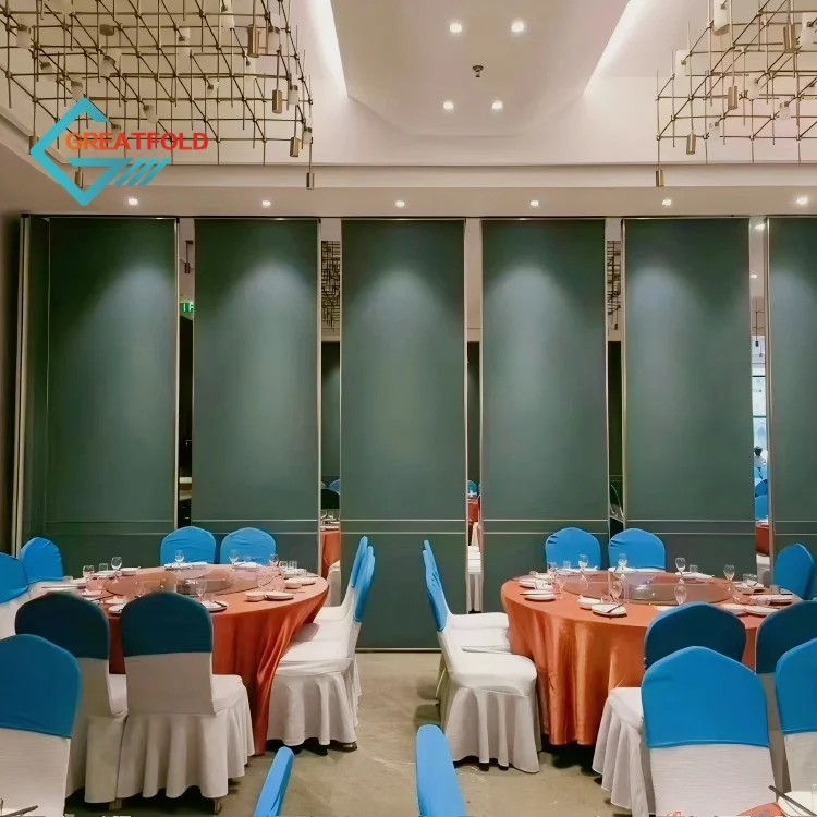 Modern Top-Hung Sliding Track Operable Wall Soundproof Movable Panel for Conference Centers Hotels Banquet Halls Conventions
