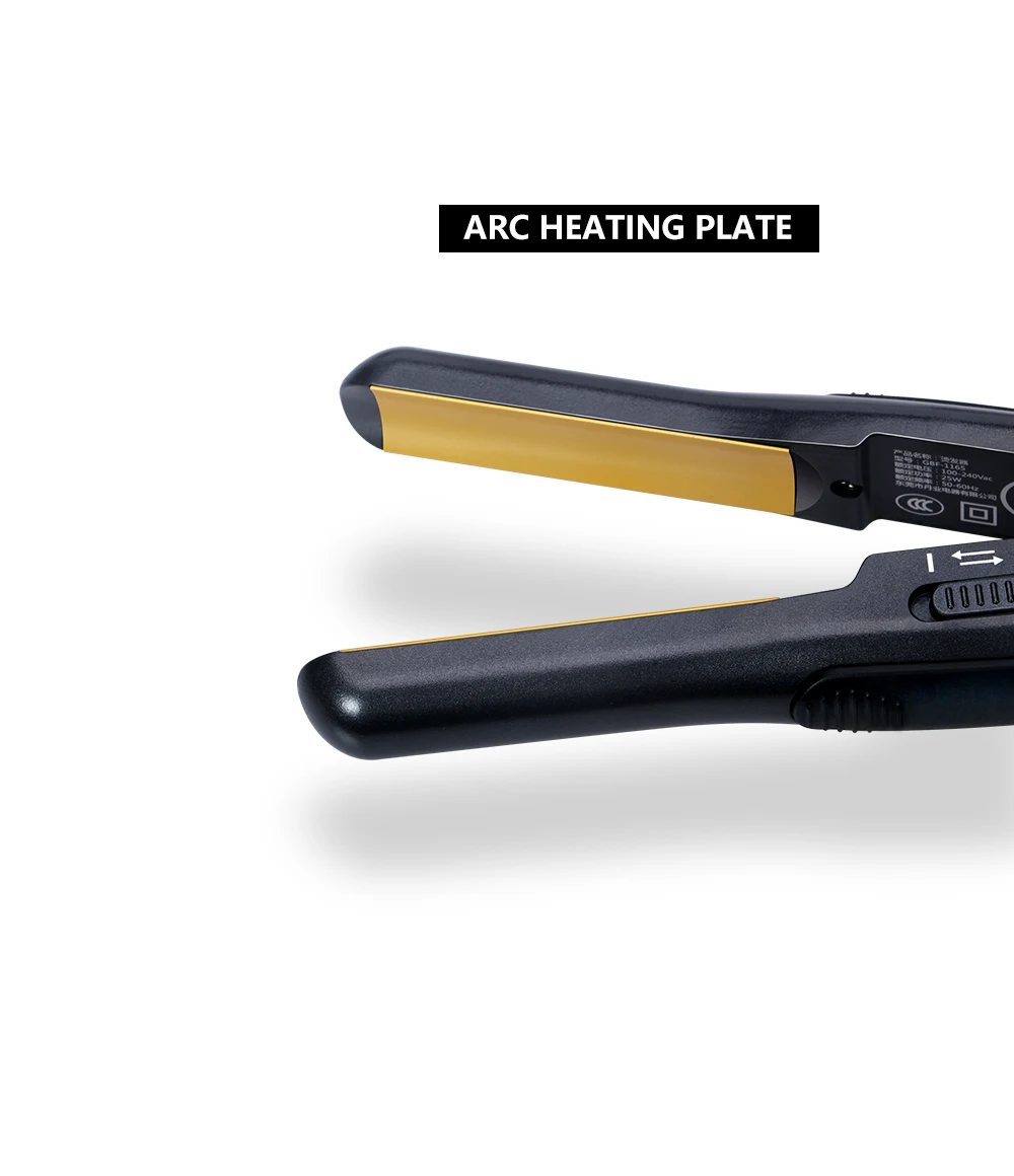 Gold Hair Straightener Professional Electric Hair Straightener Comb