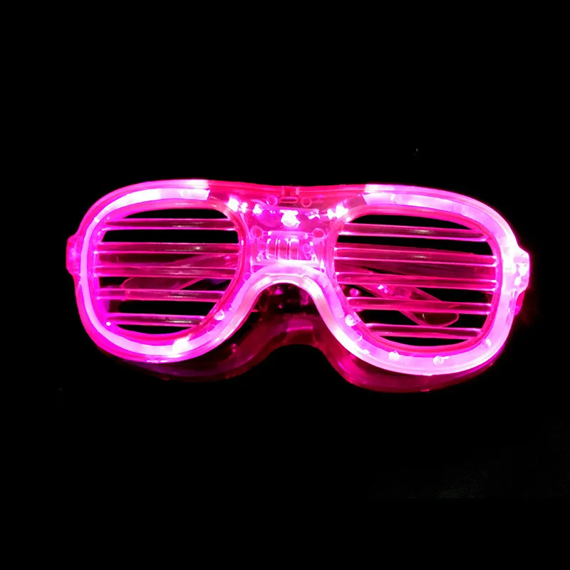 5 New Year's Eve Light Up Glasses, Multicolor Flashing LED Assorted Party Glow Favors