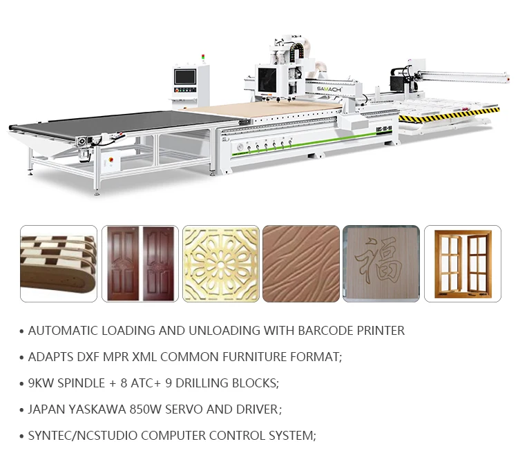SAMACH Automatic CNC 1325 Router - Efficient Woodworking