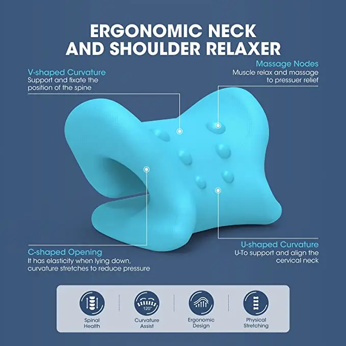 Chiropractic Pain Relief Neck Stretcher Pillows Cervical Traction Device Neck And Shoulder