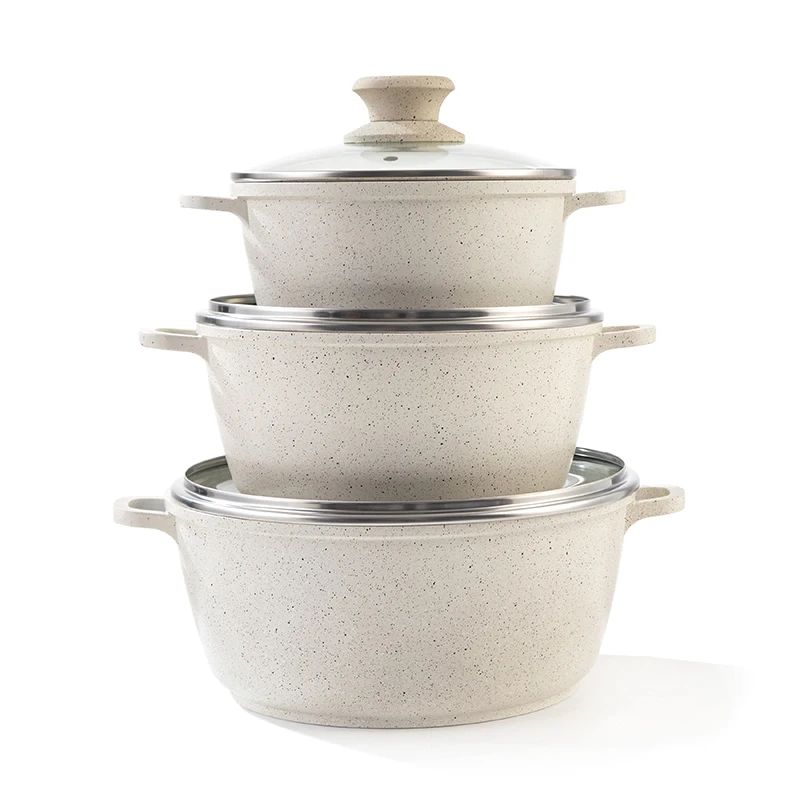MGC Non Stick Cookware Sets Non-stick Cookware Granite Cooking Pot Set