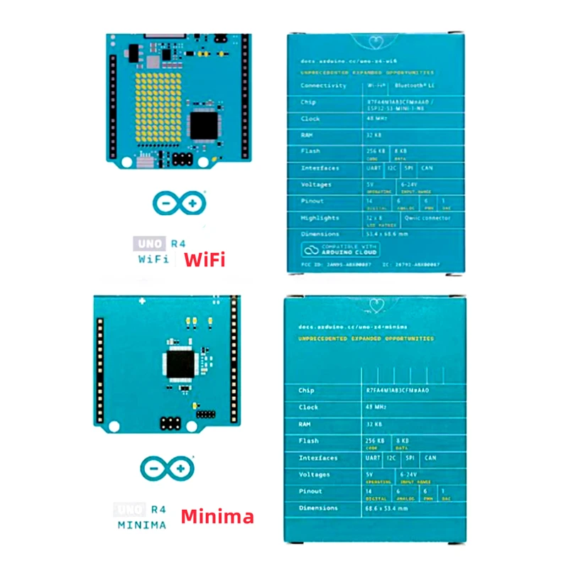 Original For Arduino Development Board Arduino Uno R4 Minima/wifi The ...