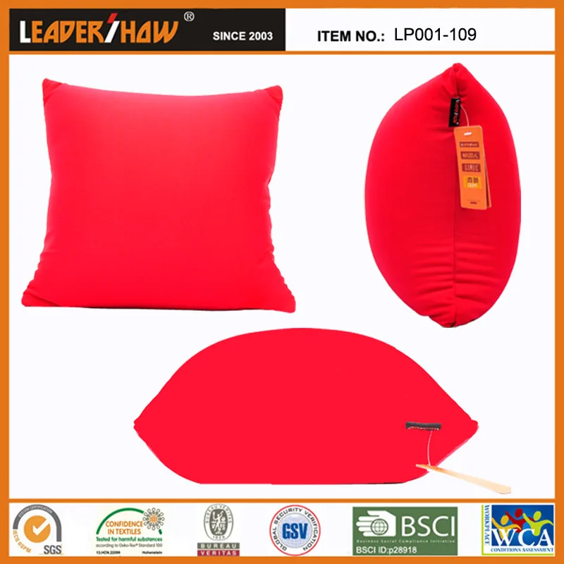 OEM Cheap Fillable  Microbeads Custom Solid Color Square Shape Throw Pillows