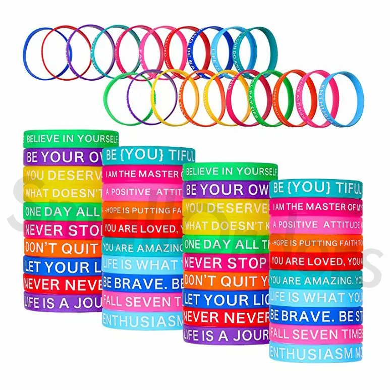 Eco-friendly cheap advertising gifts custom logo silicone bracelet promotional rubber wristbands