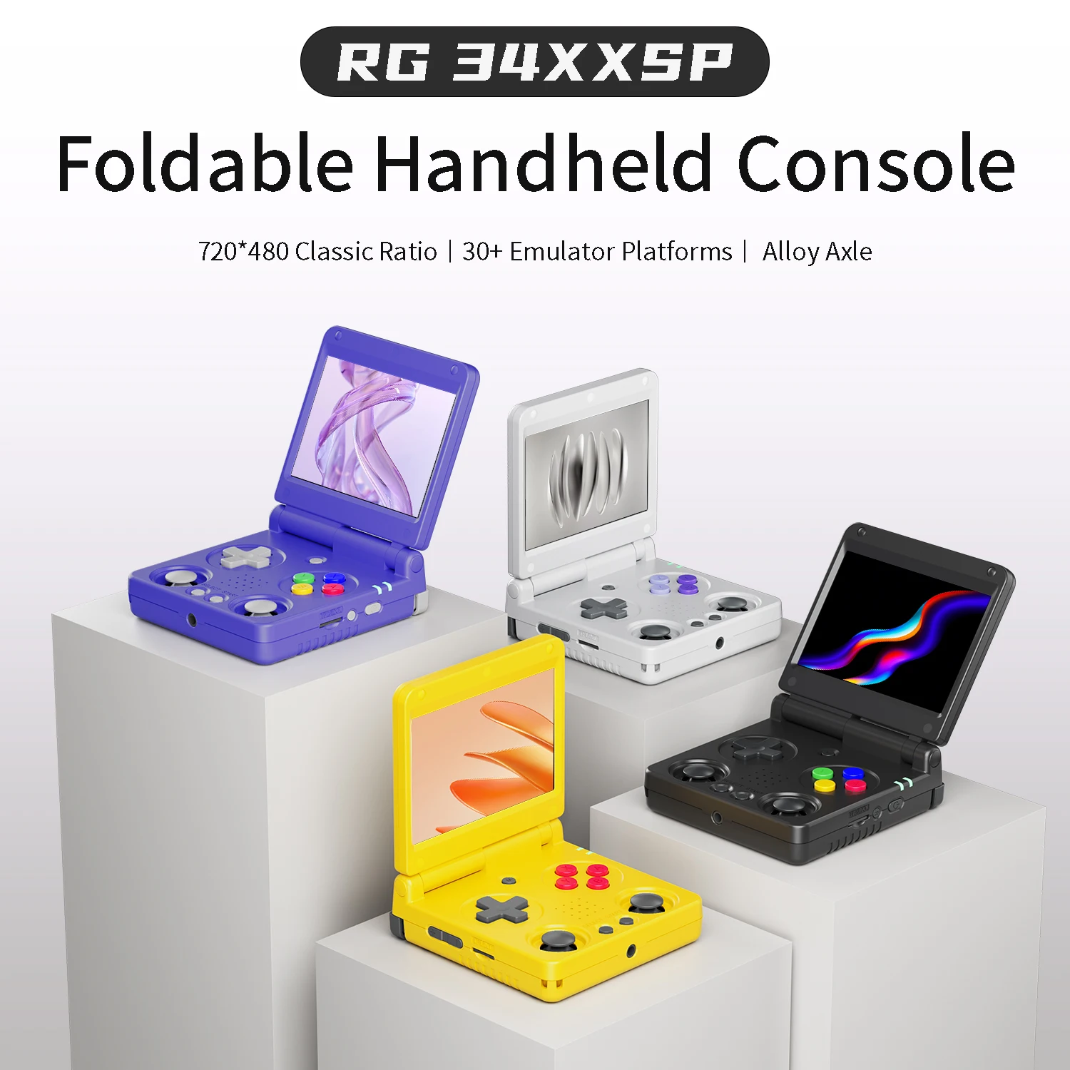 Anbernic RG 34XXSP Retro Handheld Console, 64GB Linux System