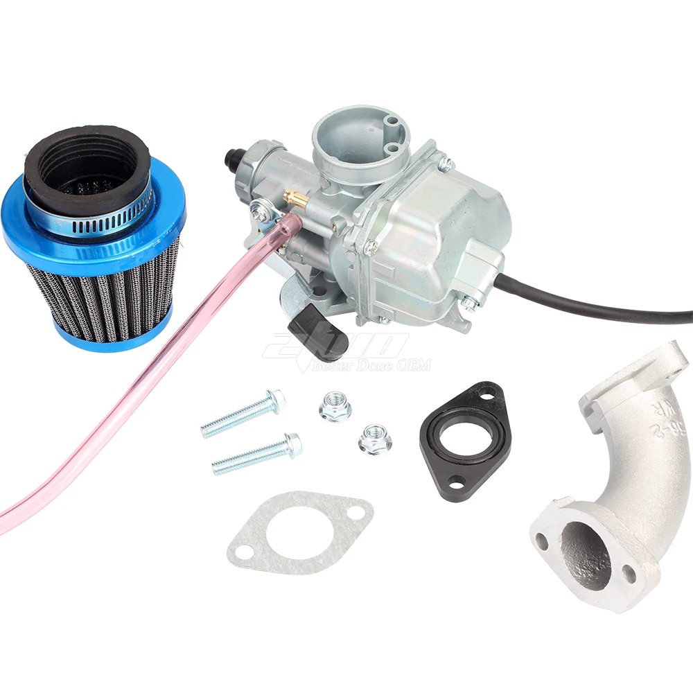 
 Карбюратор 26 мм VM22 Carb + синий воздушный фильтр 38 мм + впускная труба коллектора + прокладка подходит для китайского питбайка 125/140cc  