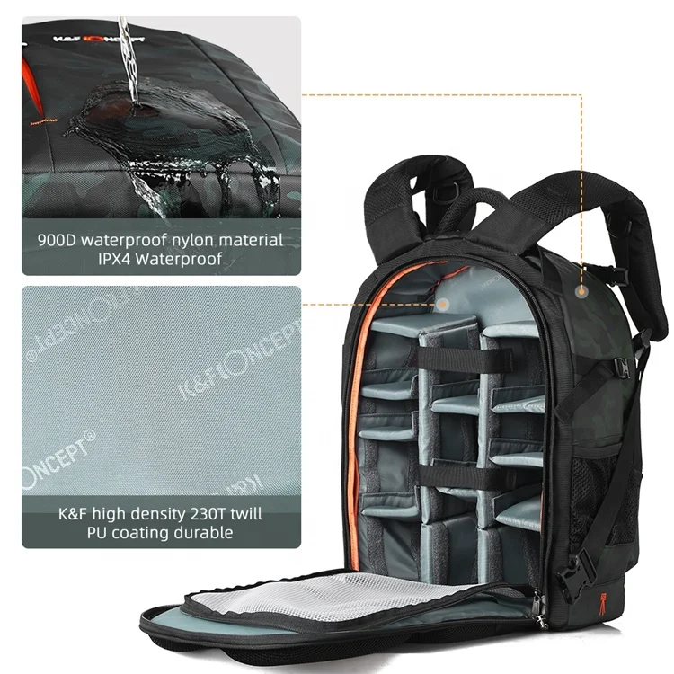 K&F Concept Maple Story Camera Shape Fashion Bag Medium Action Camera Hard Gadget Bag