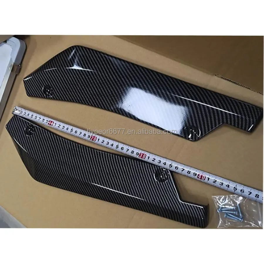 product tiypeor wholesale side skirt universal rear corner custom cheap top cover side skirt 2pcs 355cm long bumper bodt kit-7