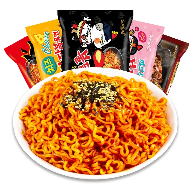 Oem Korean Ramens Noodles Wholesale Bag Packing Super Spicy Chicken