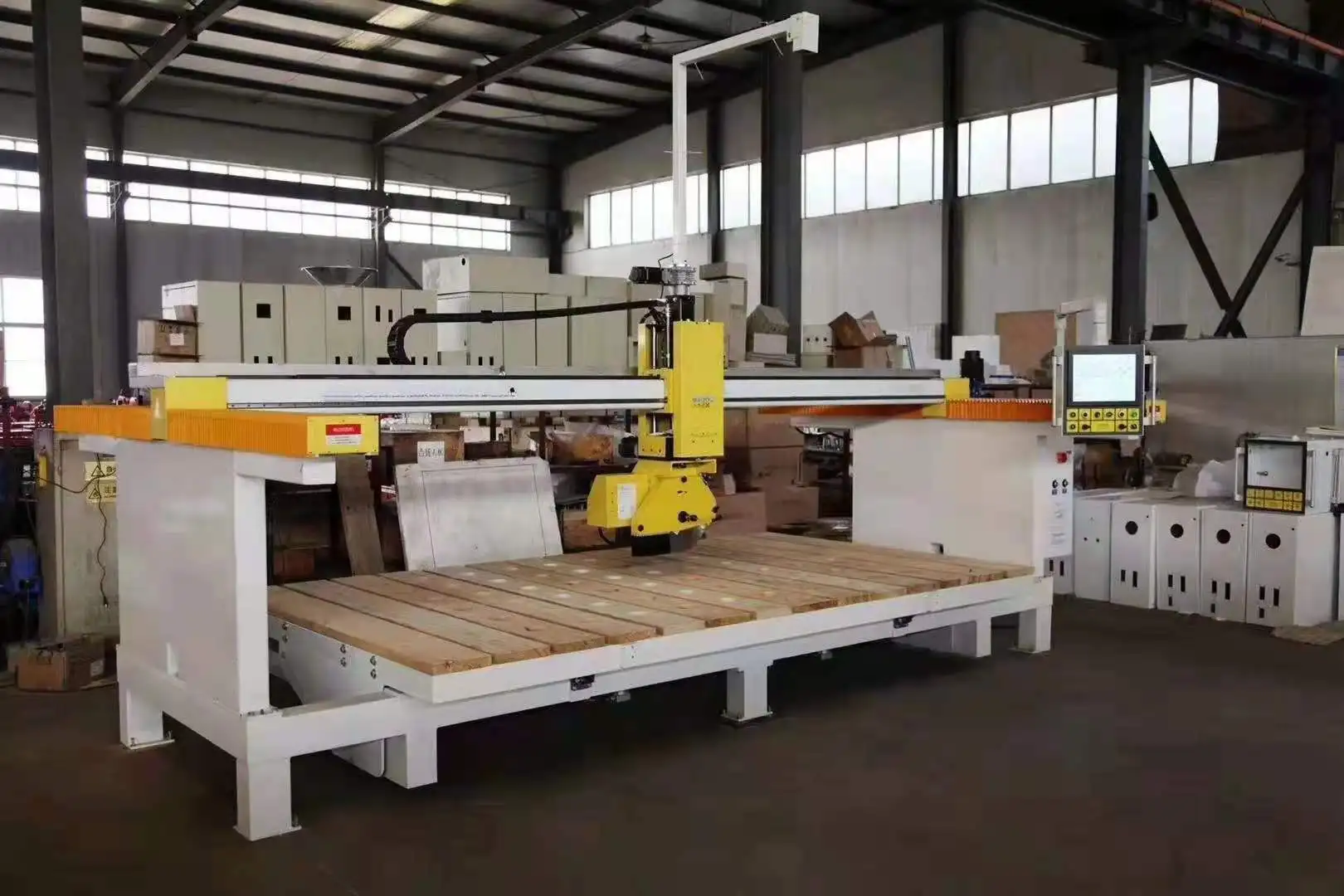 Jinan LEEDER каменная техника гранитная мраморная мостовая пила машина для резки плиты с наклонным столом