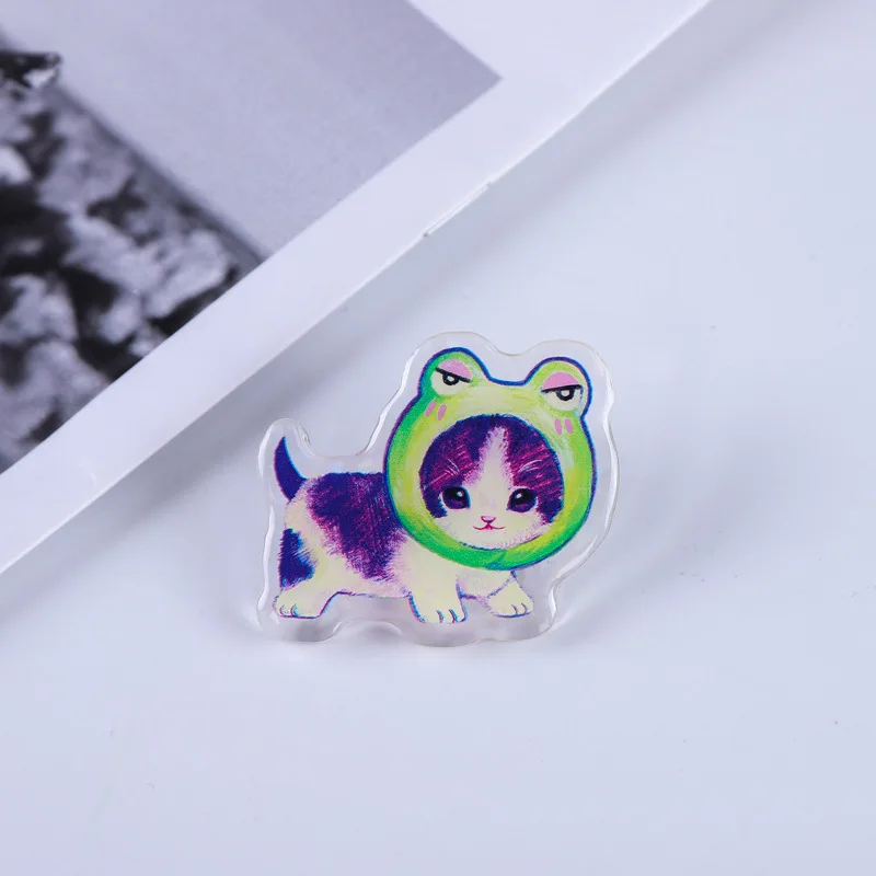 Низкая цена низкий минимальный заказ Индивидуальные Акриловые значки булавки с односторонним логотипом печатные Мультяшные Пластиковые