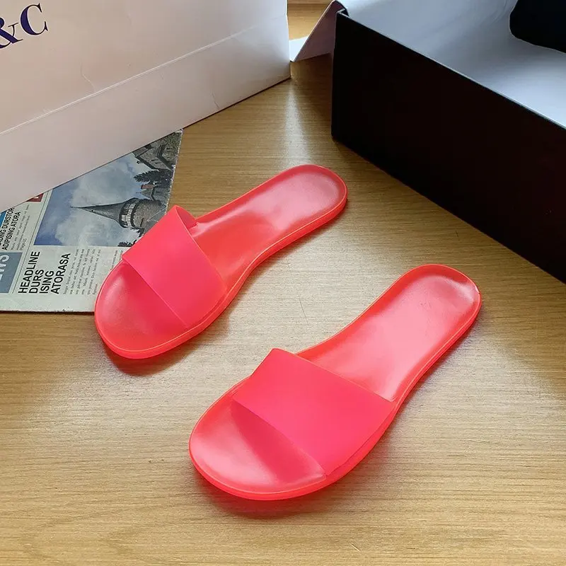 Amazon.com: heipeiwa Sandalias de goma transparente para mujer, sandalias  planas de verano para la playa : Ropa, Zapatos y Joyería