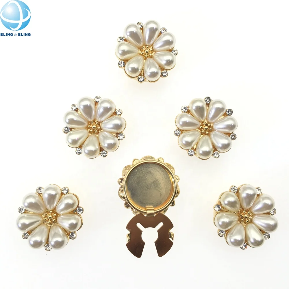 Copribottoni Decorativi A Forma Di Fiore, Clip Per Camicie E Jeans, In Lega Dorata, Facili Da Applicare