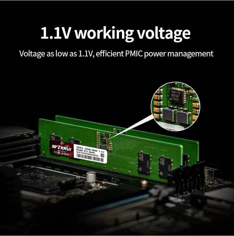 Pc Memory Ram Ddr5 for Desktop Long Dimm 1.1v CL42 Original Chips 16gb 32gb 4800mhz 5200mhz 5600mhz 6000mhz Ddr5 32gb