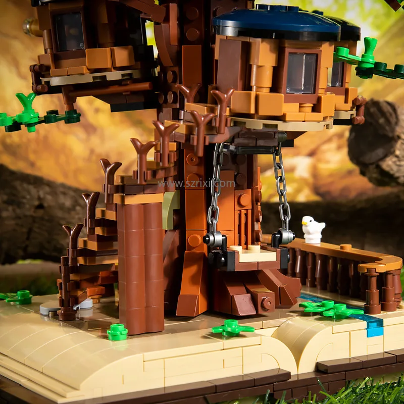 Meiji MJ13013 Creative Street View Magic Tree House MOC