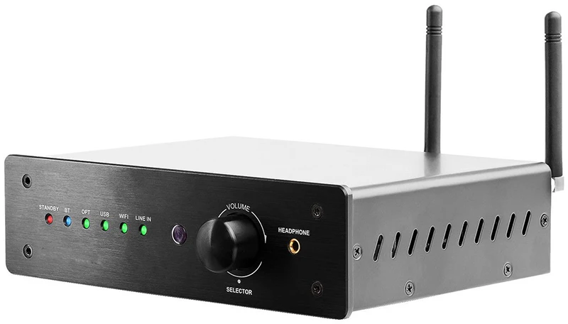 Wireless Audio Amplifier with 2.1 Channel 100W RMS Output and Bluetooth 5.0 Connectivity