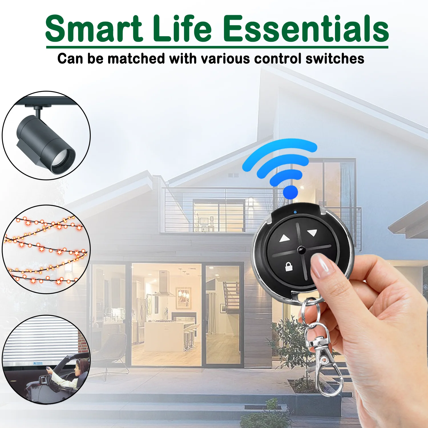 Customizable New Wireless Remote Control 315 433 350mhz Ev1527 Learn Code for Gate Motor Remote Controls