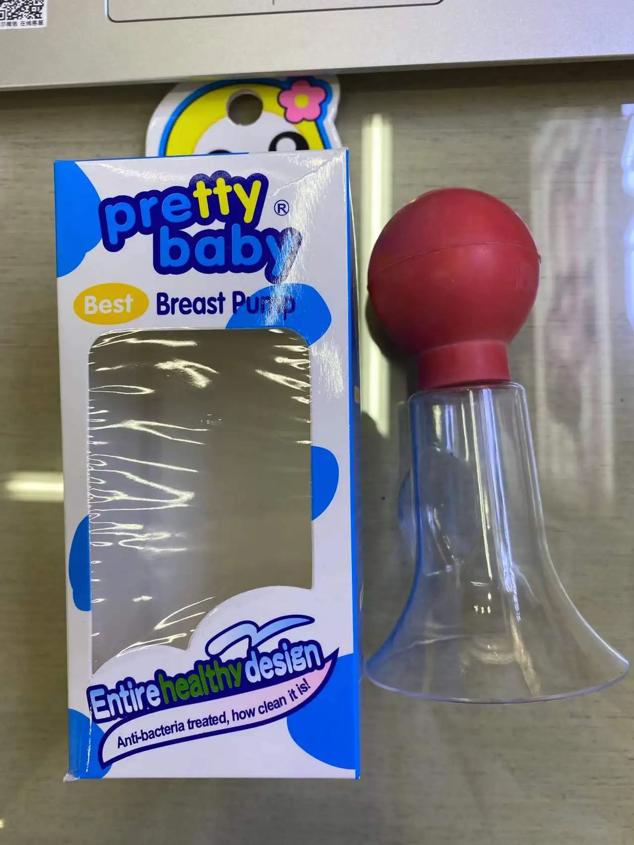 Suction Manual Silicone Rubber Balls of Manually Feeding Breast Pump with Lid