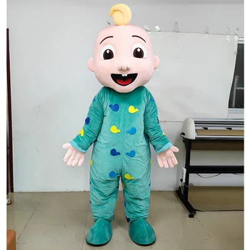 Qiman Custom Adult Size Custom Made Character Coco JJ Baby Boy Cartoon Mascot Costumes For sales
