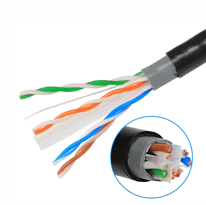 CCTV Camera Wire CAT6 FTP Lan Cable Outdoor Copper CCA UTP