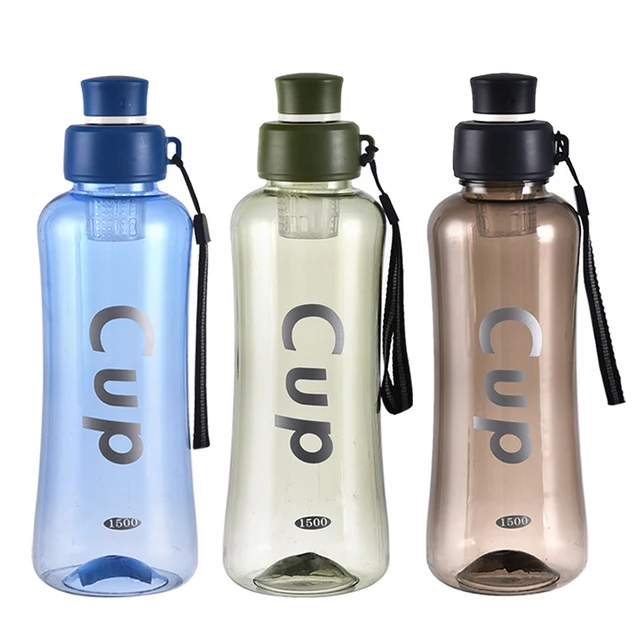 Wholesale Clear Plastic Sports Water Bottles Portable Fitness Plastic Water Bottle With Custom Logo