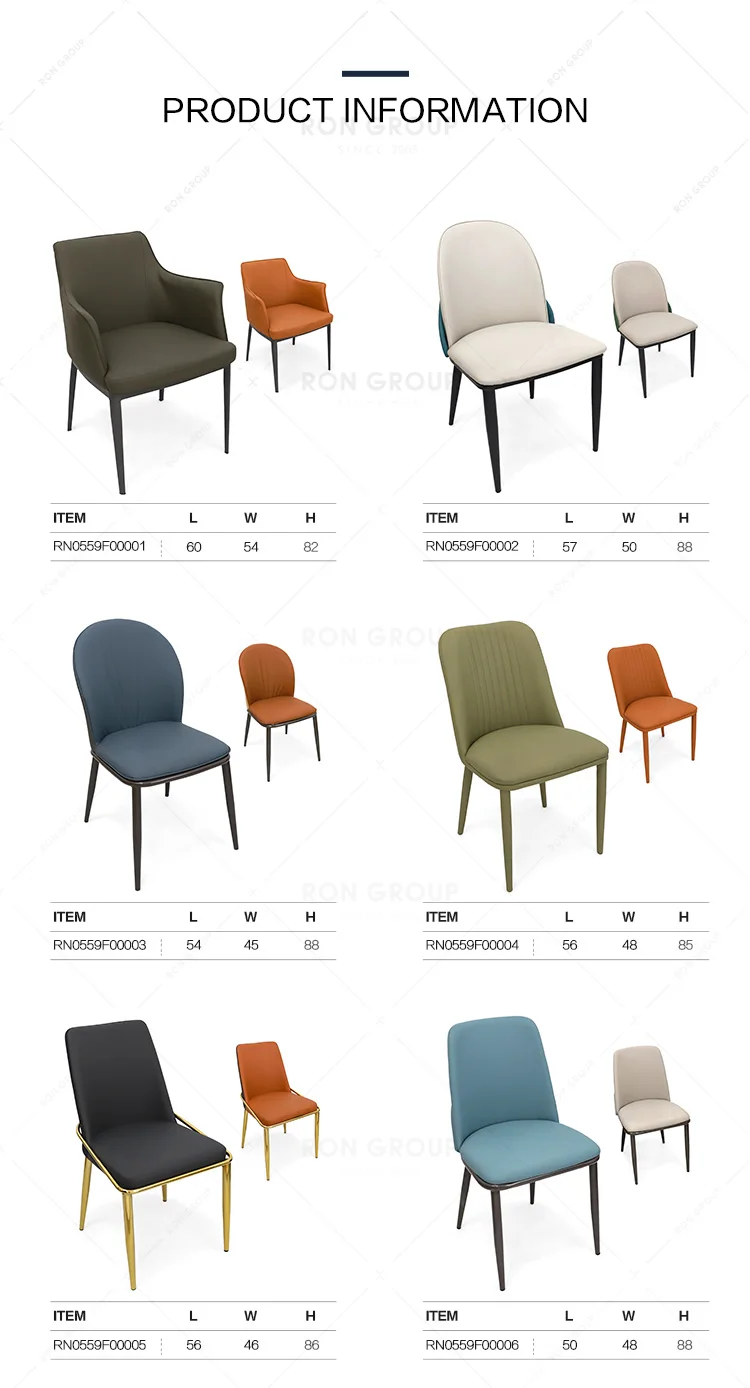 Contemporary Design Dining Chairs Soft Pack Restaurant chair for Restaurant and hotel