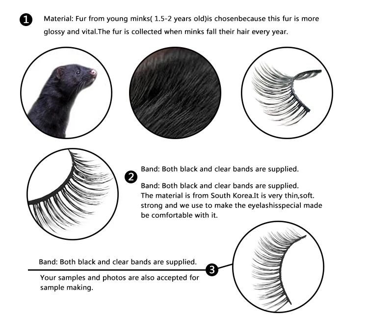 Super Fluffy Light Make Up False Eyelashes Natural Short 8 14 Cm