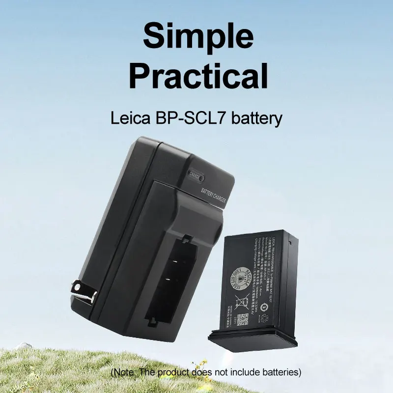 BP-SCL7 Single Battery Charger for Leica M11 Camera - Smart Plug